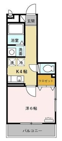 ドルフクレセント六番館の物件間取画像